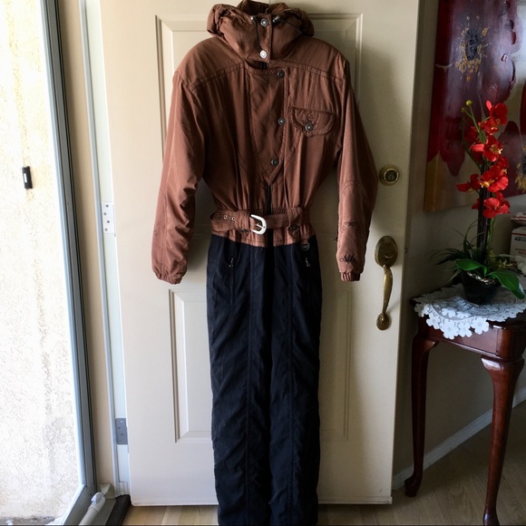 NILS Other - Nils one pc ski / snow suit sz 8 brown & black